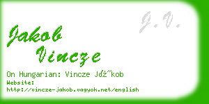 jakob vincze business card